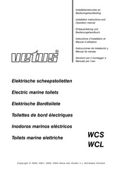 Vetus WCL Instructions D'installation Et Manuel D'utilisation