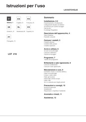 Hotpoint LST 216 A/HA Mode D'emploi