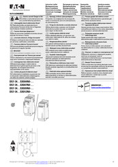 Eaton DS7-34 SX004N0 Série Notice D'installation