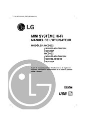 LG MCD102-X0U Mode D'emploi