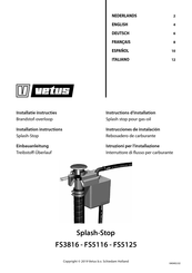 Vetus FS3816 Instructions D'installation