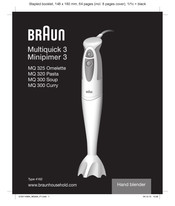 Braun Minipimer 3 Mode D'emploi