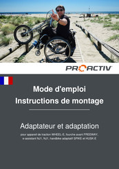 ProActiv Adaptateur et adaptation Mode D'emploi Et Instructions De Montage