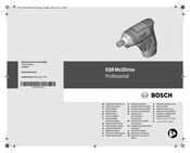 Bosch GSR Mx2Drive Professional Notice Originale