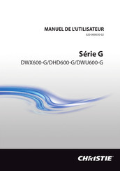 Christie DWU600-G Manuel De L'utilisateur