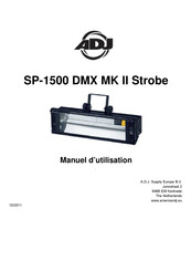 ADJ SP-1500 DMX MK II Manuel D'utilisation