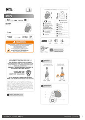 Petzl pro pulley p46 Notice Technique