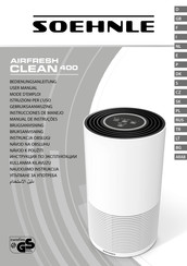 Soehnle Airfresh Clean 400 Mode D'emploi