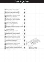 Hansgrohe Raindance Rainfall 28410400 Mode D'emploi / Instructions De Montage