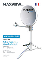 Maxview MXL012 Notice D'utilisation
