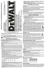 Dewalt DW9116 Guide D'utilisation