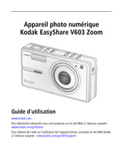 Kodak EasyShare V603 Zoom Guide D'utilisation