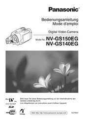 Panasonic NV-GS150EG Mode D'emploi