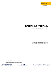 Fluke Calibration 6109A Manuel De L'opérateur
