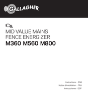 Gallagher M360 Notice D'installation