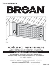 Broan-NuTone BC4130SS Guide D'installation