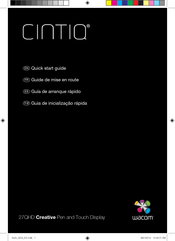 Wacom Cintiq 27QHD Guide De Mise En Route