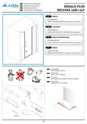 Arblu DEDALO PLUS NICCHIA 1AB Instructions D'assemblage