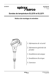 Spirax Sarco EL2271 Notice De Montage