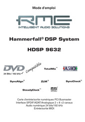 RME Hammerfall HDSP 9632 Mode D'emploi
