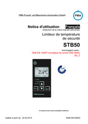 PMA STB50 advanced Notice D'utilisation