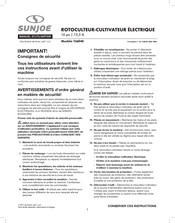 sunjoe TJ604E Manuel D'utilisation