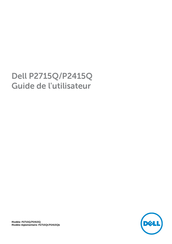 Dell P2715Qt Guide De L'utilisateur