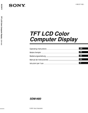 Sony SDM-N80 Mode D'emploi