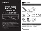 Yamaha RX-V571 Manuel De Configuration Rapide