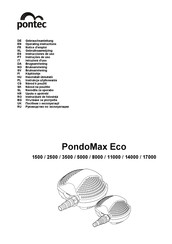 Pontec PondoMax Eco 2500 Notice D'emploi