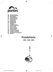 Pontec PondoVario 1000 Notice D'emploi