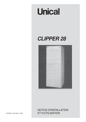 Unical CLIPPER 28 Notice D'installation Et D'utilisation