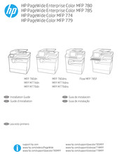 HP PageWide Color MFP 774dn Guide D'installation