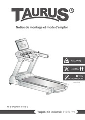 Taurus T10.5 Pro Notice De Montage Et Mode D'emploi