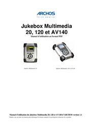 Archos Jukebox Multimedia 20 Manuel D'utilisation