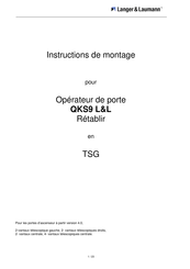 Langer & Laumann QKS9 L&L Instructions De Montage