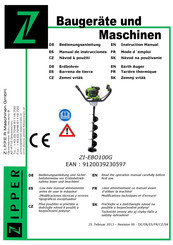 Zipper ZI-EBO100G Mode D'emploi