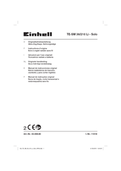 EINHELL TE-SM 36/210 Li - Solo Instructions D'origine