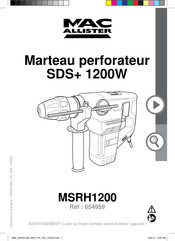 Mac allister MSRH1200 Instructions D'origine