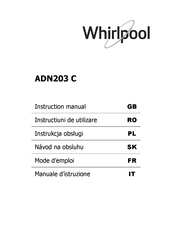 Whirlpool ADN203 C Mode D'emploi
