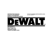 DeWalt DW160 Guide D'utilisation