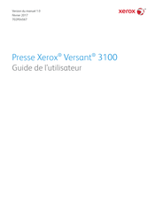 Xerox Versant 3100 Guide De L'utilisateur