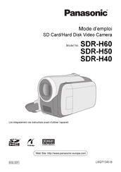 Panasonic SDR-H40 Mode D'emploi