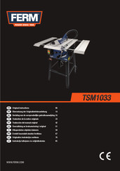 Ferm TSM1033 Traduction De La Notice Originale