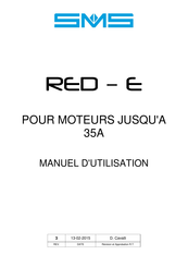 SMS RED-E Manuel D'utilisation