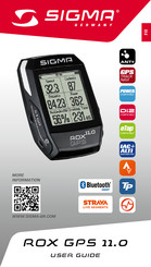 Sigma ROX GPS 11.0 Mode D'emploi