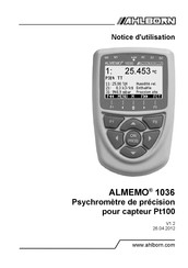 Ahlborn ALMEMO 1036-2 Notice D'utilisation