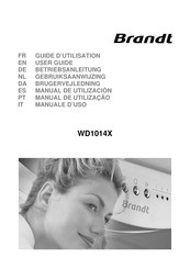 Brandt WD1014X Guide D'utilisation