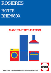 ROSIERES RHIP680X Instructions D'installation