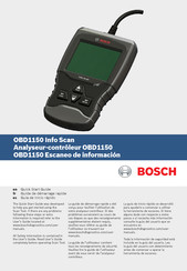 Bosch OBD1150 Guide De Démarrage Rapide